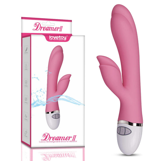 1-Jasnoróżowy wibrator stymulator łechtaczki 20,5 cm-1