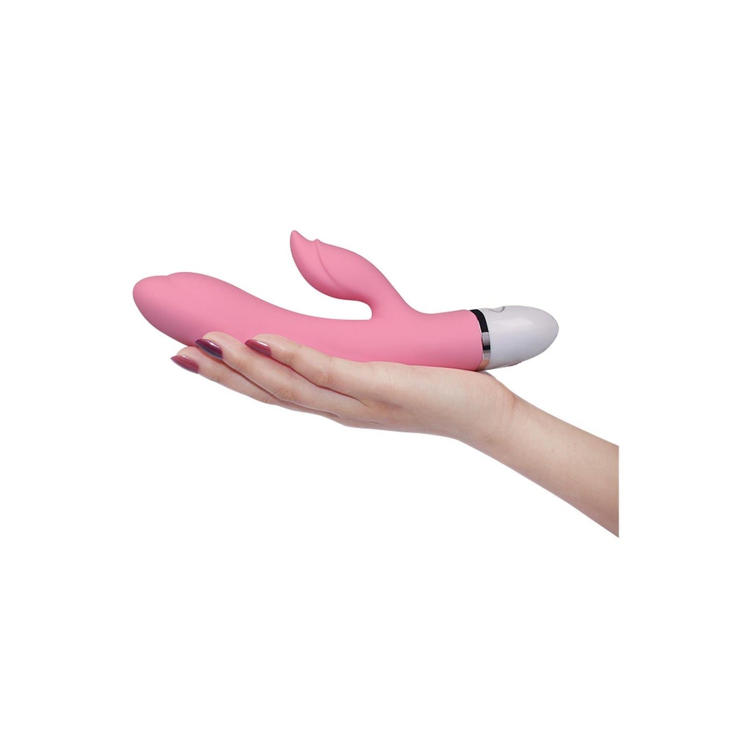 4-Jasnoróżowy wibrator stymulator łechtaczki 20,5 cm-4