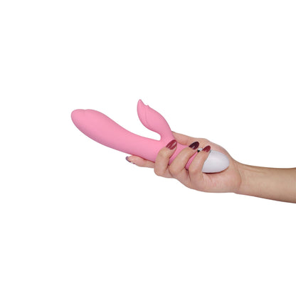 7-Jasnoróżowy wibrator stymulator łechtaczki 20,5 cm-7