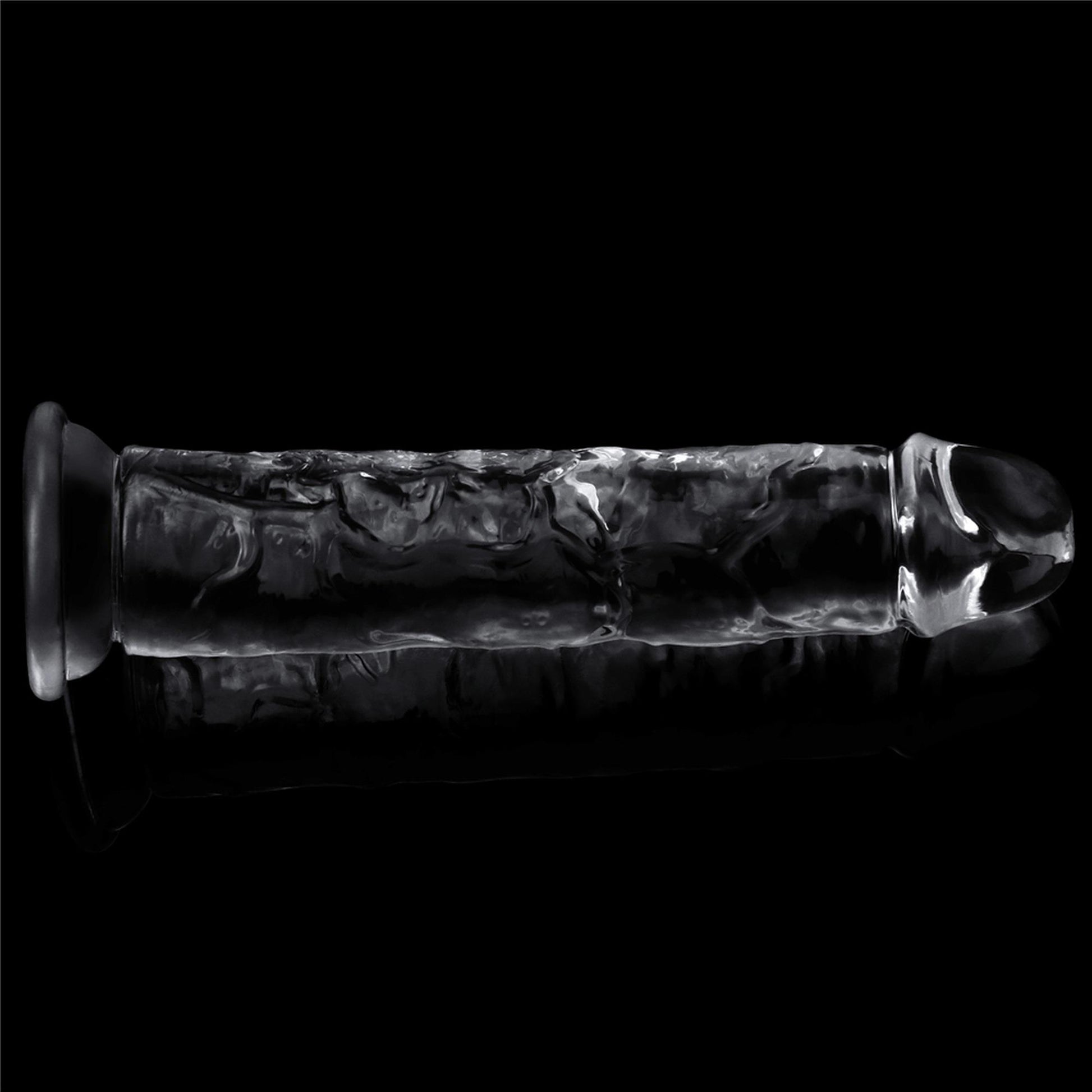 3-Żelowe duże dildo z przyssawką przezroczyste-3