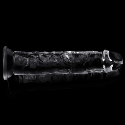 3-Żelowe duże dildo z przyssawką przezroczyste-3