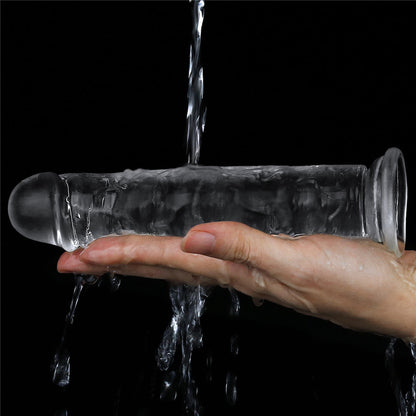 8-Żelowe duże dildo z przyssawką przezroczyste-8