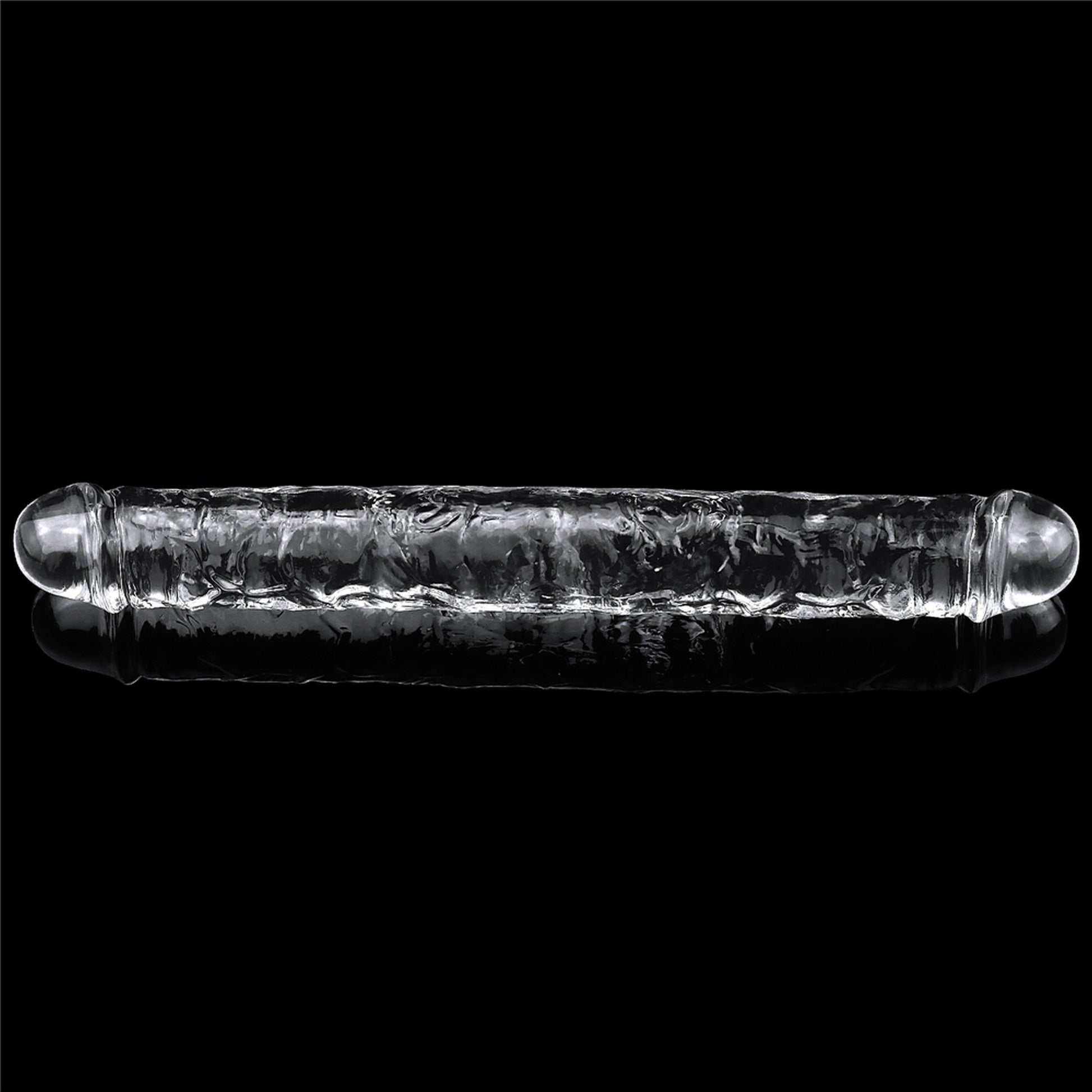 2-Podwójne przezroczyste dildo dwie końcówki sex-2