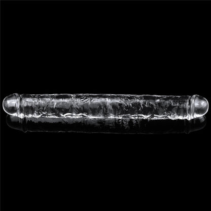 2-Podwójne przezroczyste dildo dwie końcówki sex-2
