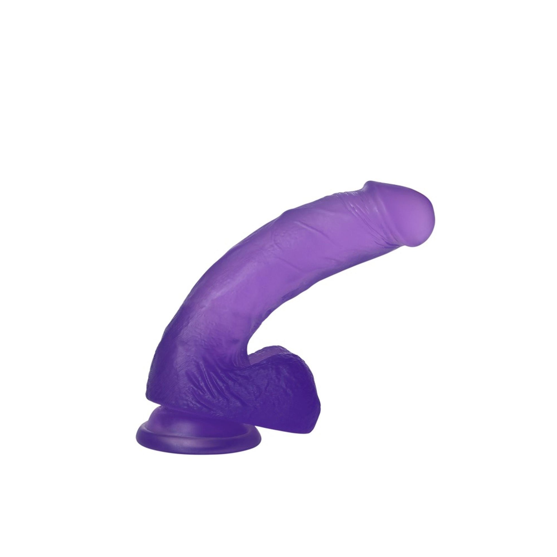 4-Ddildo silikonowe z przyssawką 17,5cm jasny fiolet-4