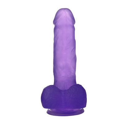 6-Ddildo silikonowe z przyssawką 17,5cm jasny fiolet-6