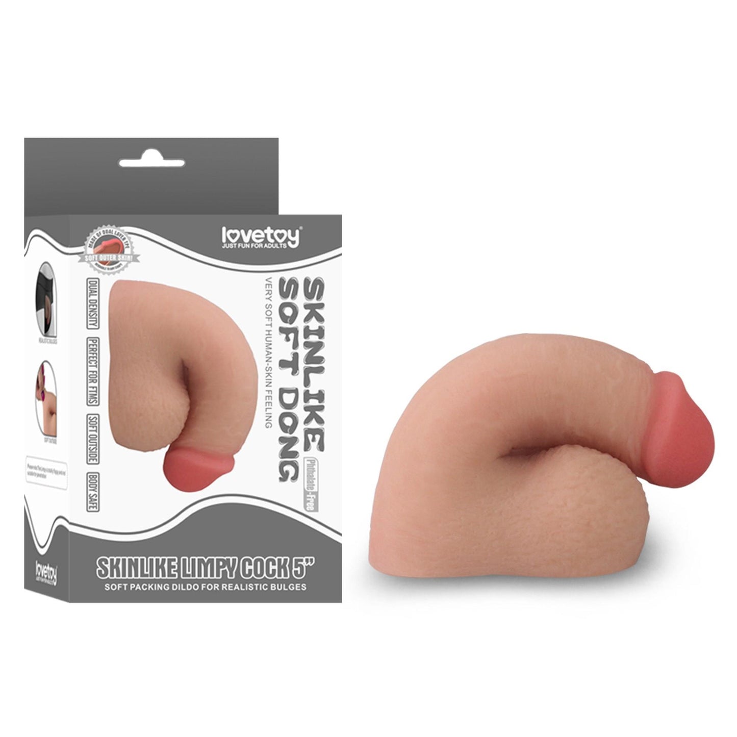 1-Elastyczny bardzo giętki penis realistyczne dildo-1