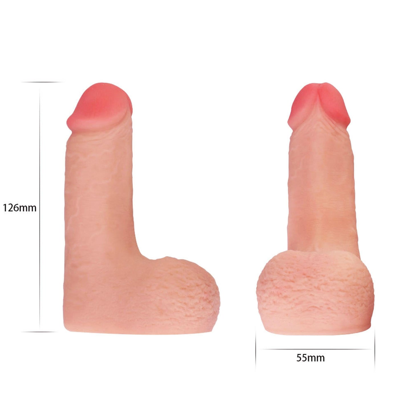 2-Elastyczny bardzo giętki penis realistyczne dildo-2