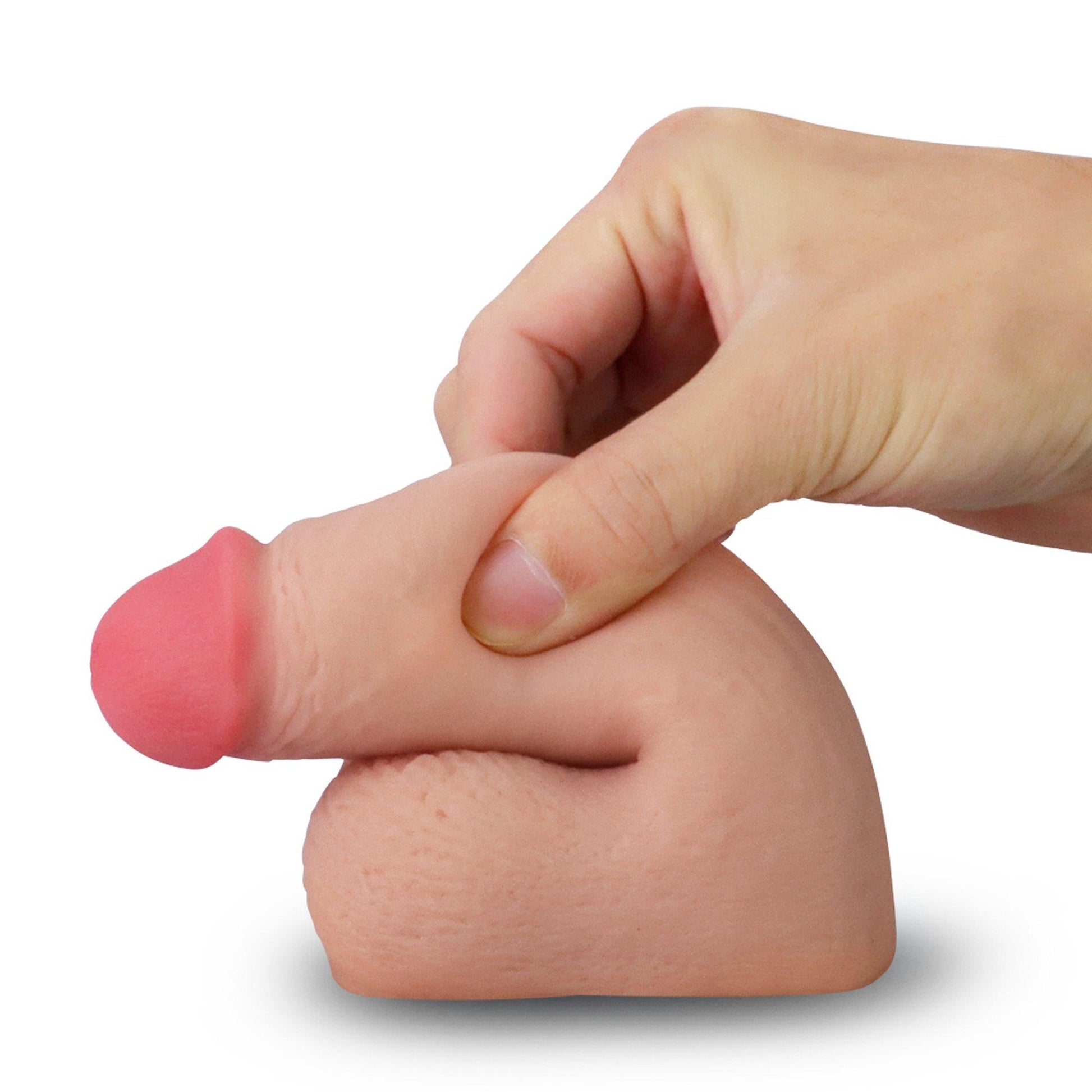 5-Elastyczny bardzo giętki penis realistyczne dildo-5