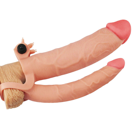 2-Nakładka na penisa z dodatkowym dildo i wypustkami-2