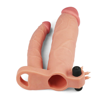 3-Nakładka na penisa z dodatkowym dildo i wypustkami-3