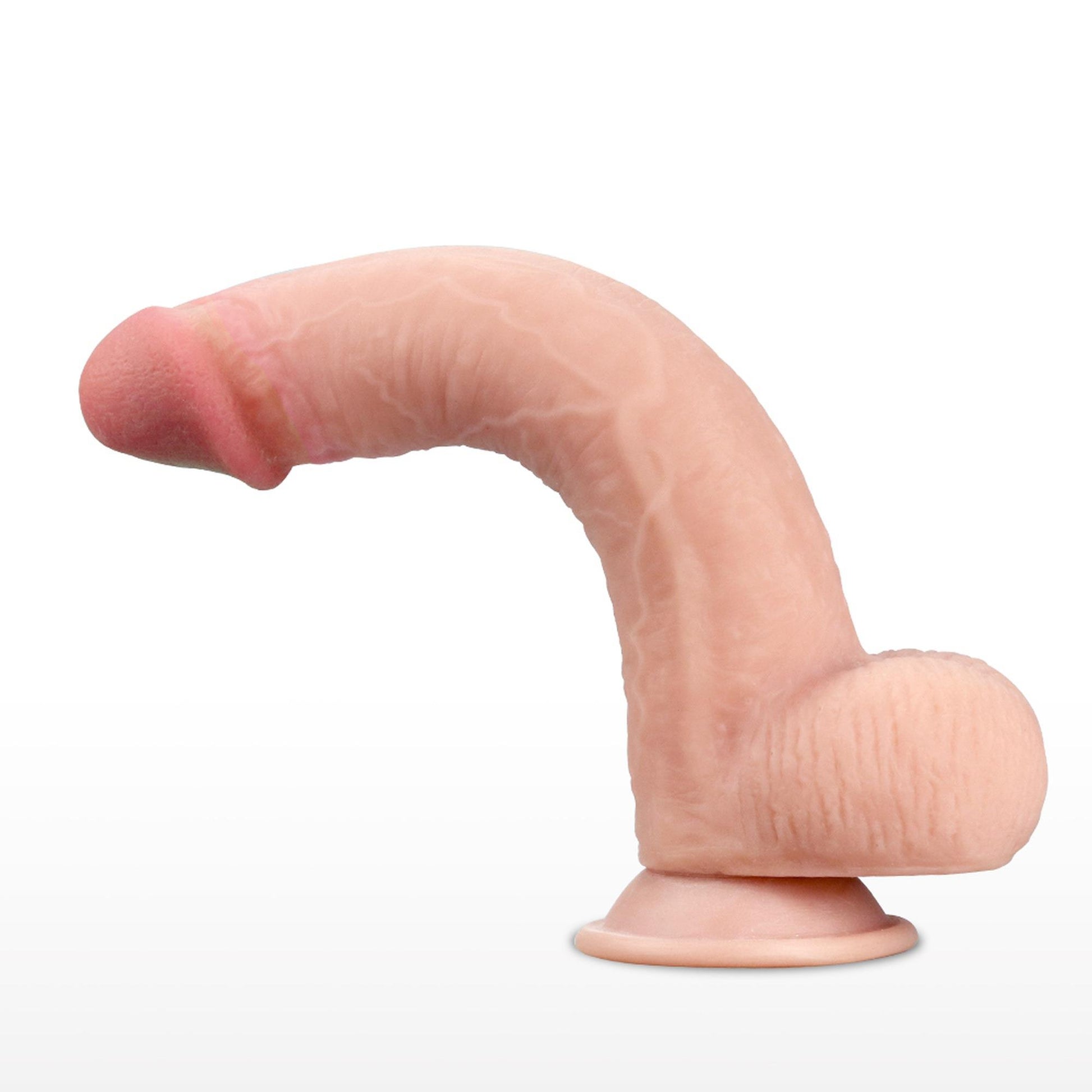 3-Wodoodporne dildo podwójna skóra przyssawka 23 cm-3