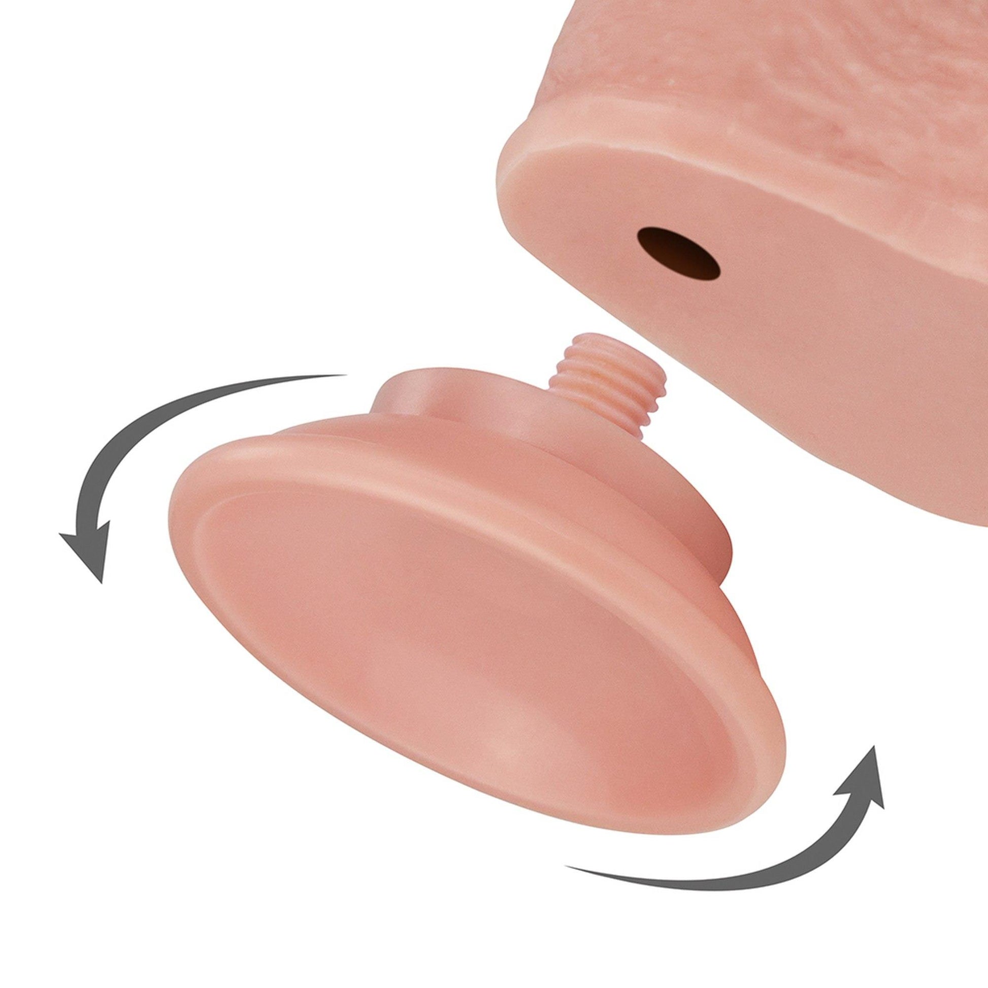 2-Realistyczne dildo z dwuwarstwowego materiału 18cm-2