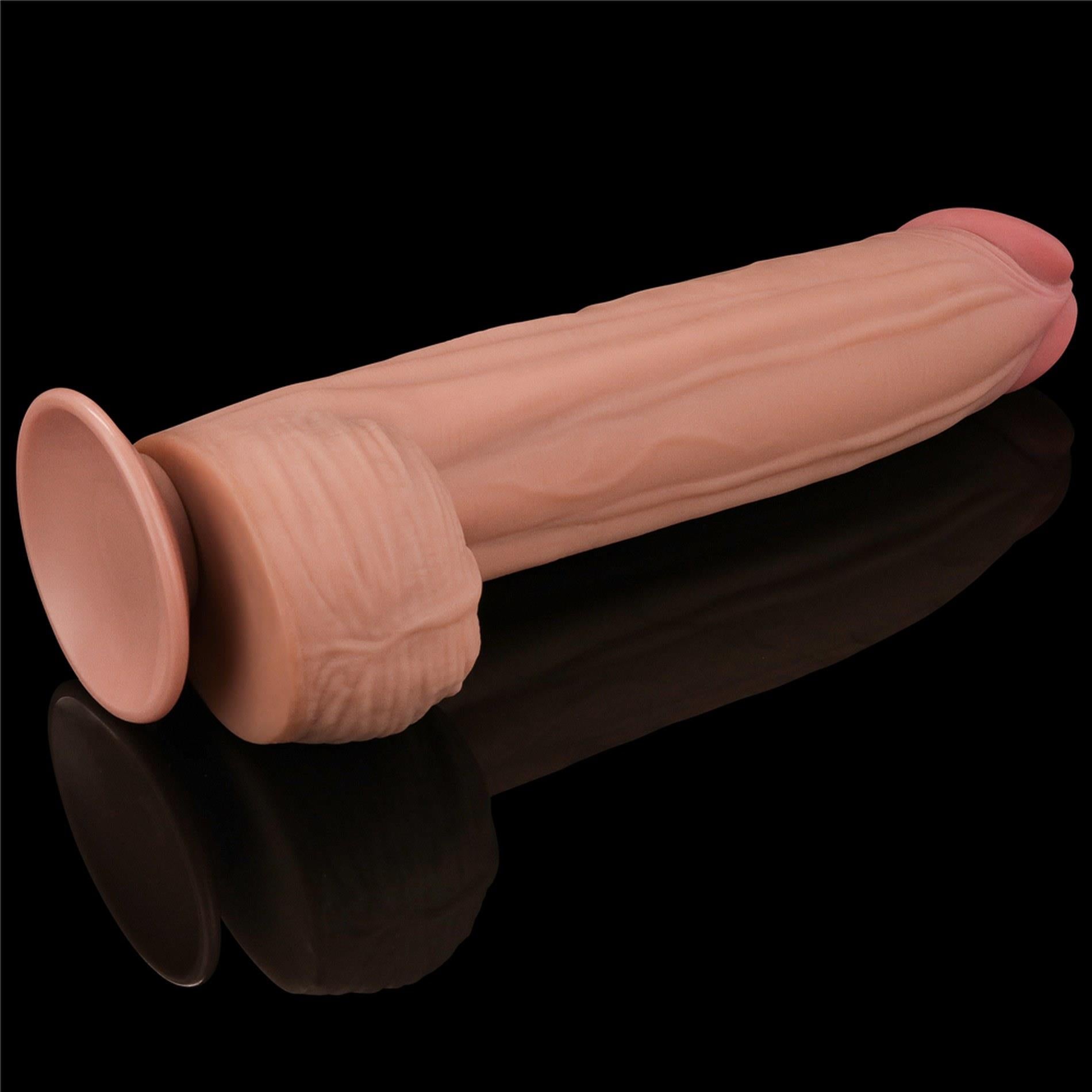 6-12'' King Sized Sliding Skin Dual Layer Dong-6