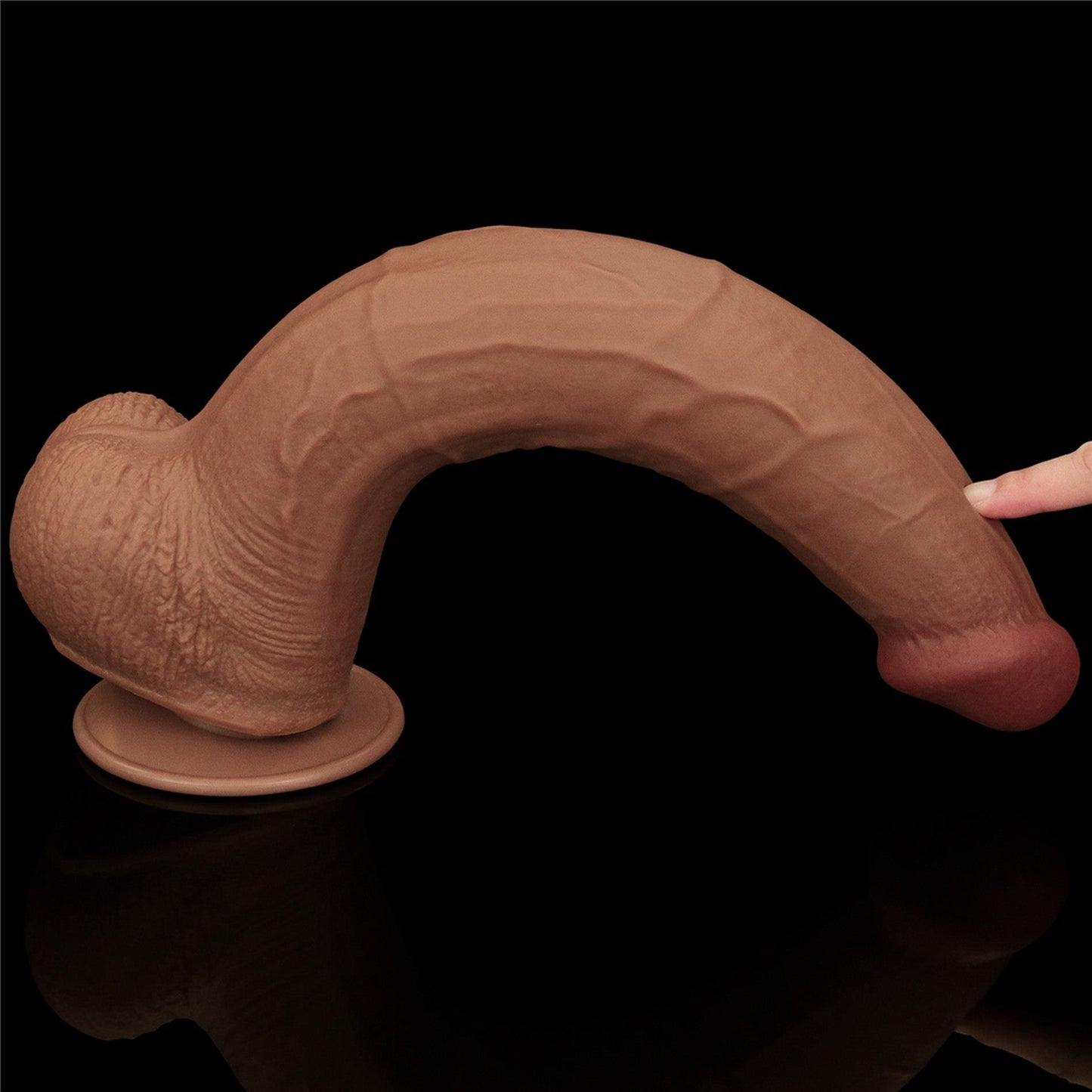 12-13.5'' King Sized Sliding Skin Dual Layer Dong Brown-12