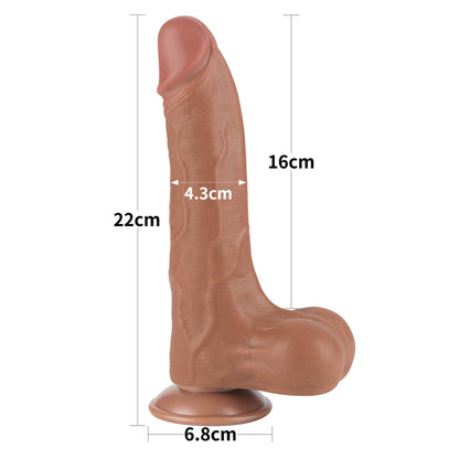 2-8.5'' Sliding Skin Dual Layer Dong Brown-2