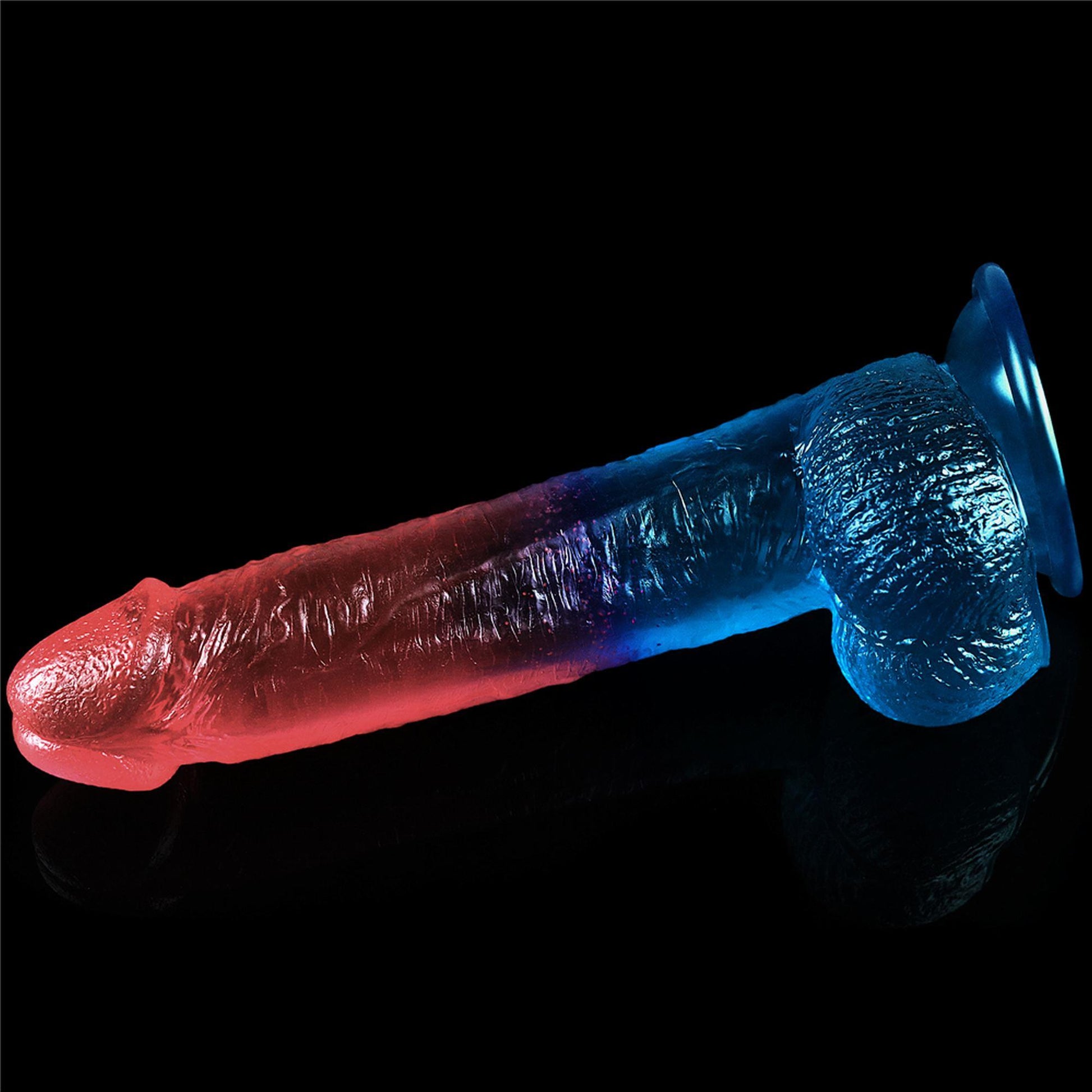 4-Dwa kolory dildo mocna przyssawka orgazm penis-4