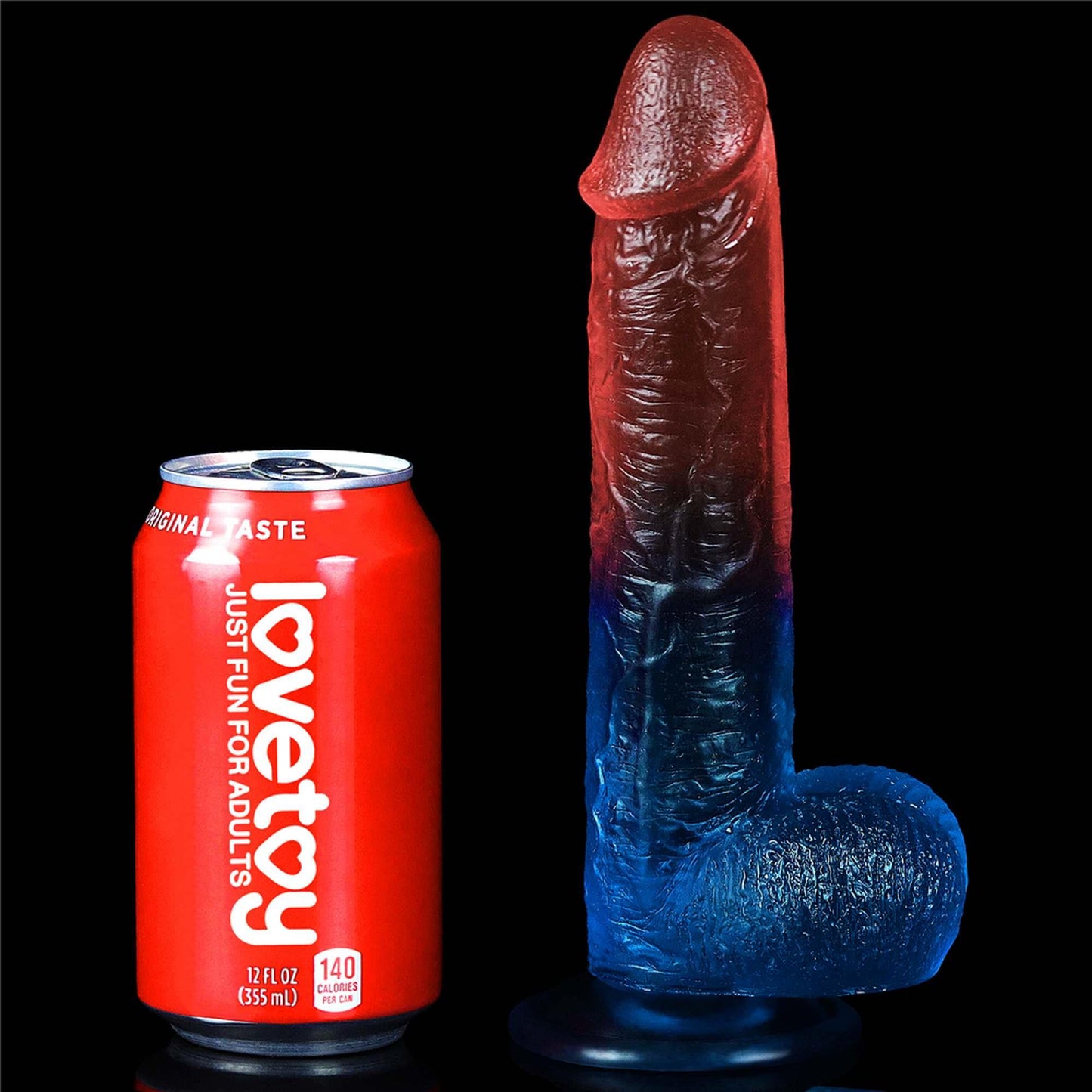 8-Dwa kolory dildo mocna przyssawka orgazm penis-8