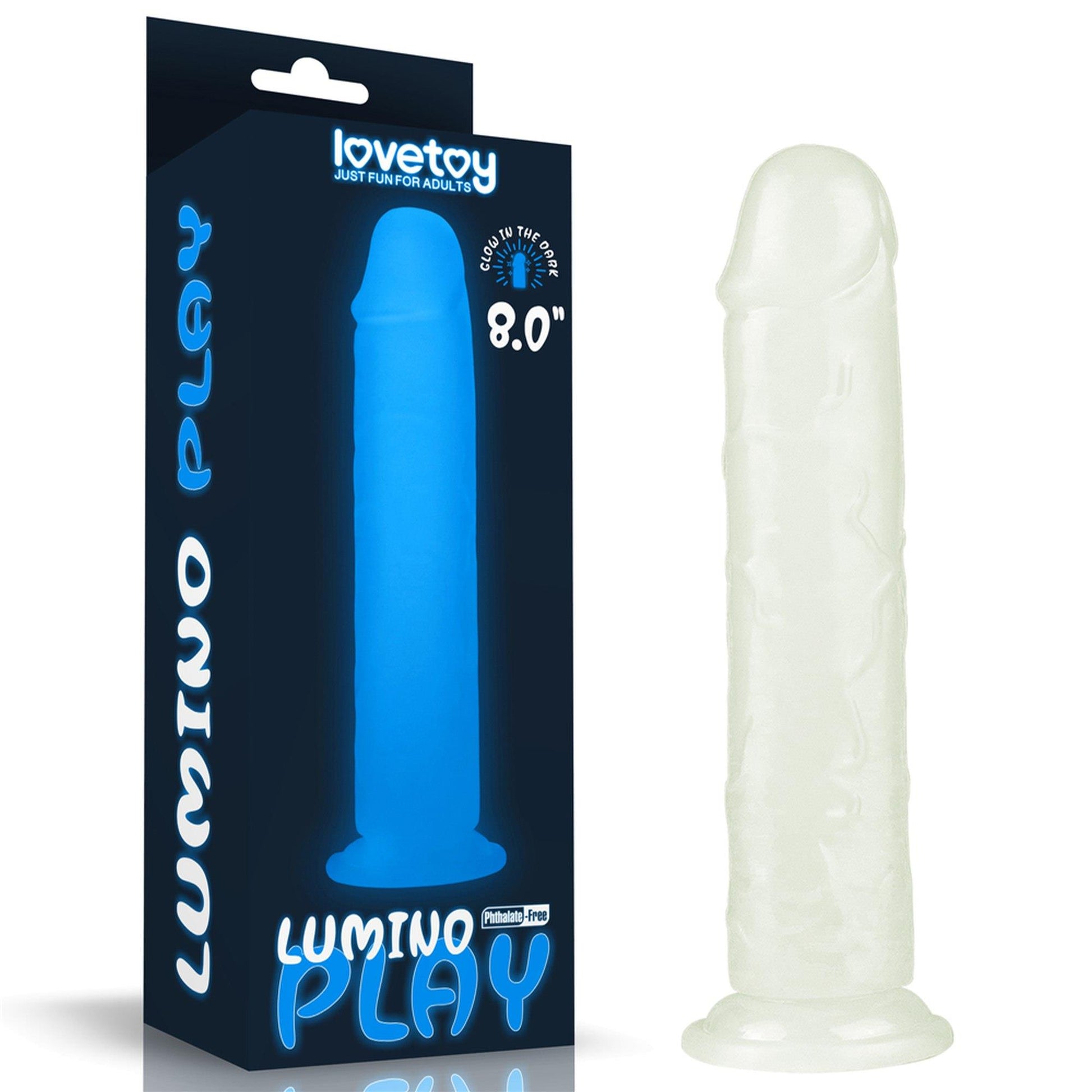 1-Dildo ledowe duże podświetlane na przyssawce 20 cm-1