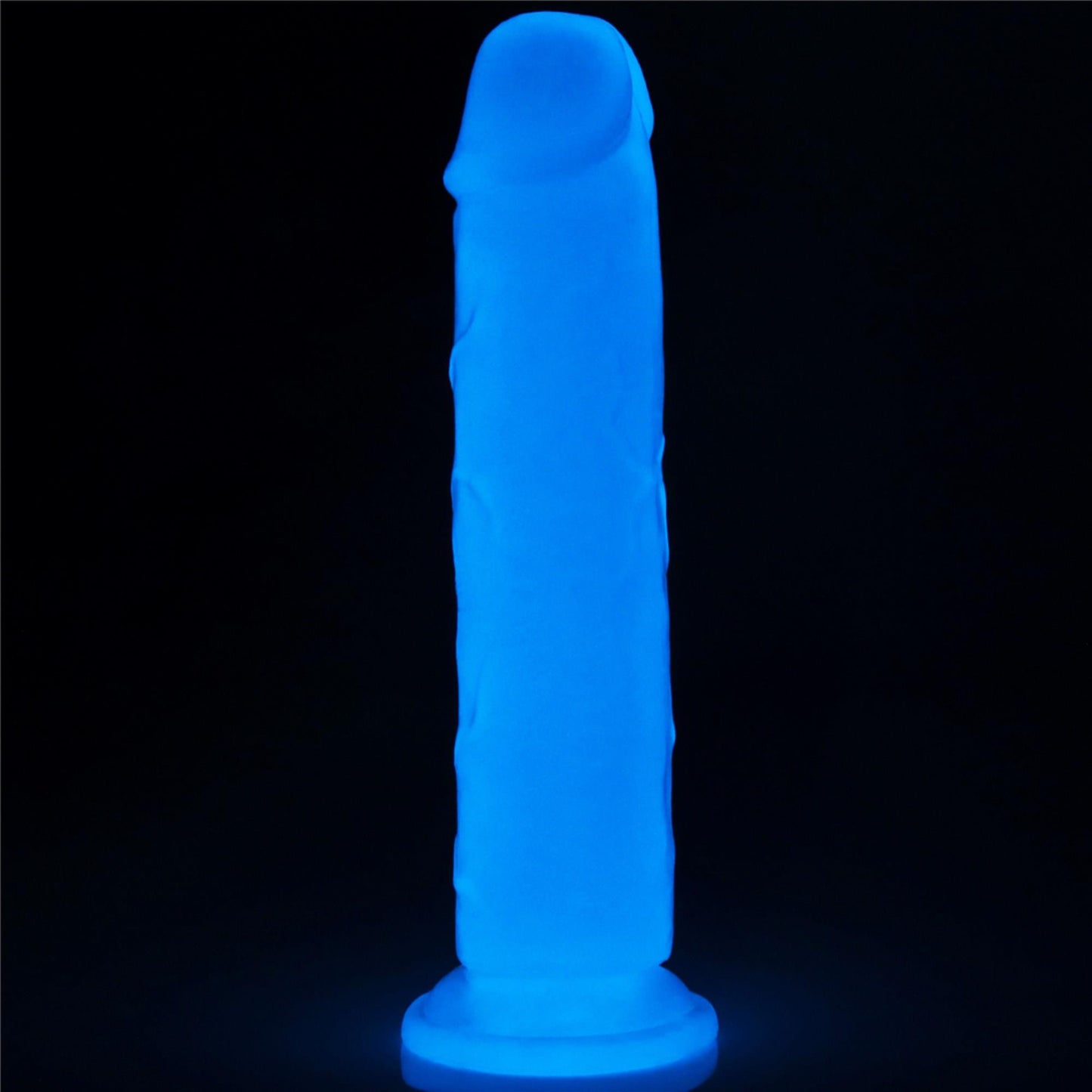 2-Dildo ledowe duże podświetlane na przyssawce 20 cm-2