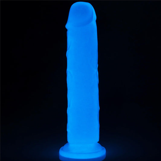 2-Dildo ledowe duże podświetlane na przyssawce 20 cm-2