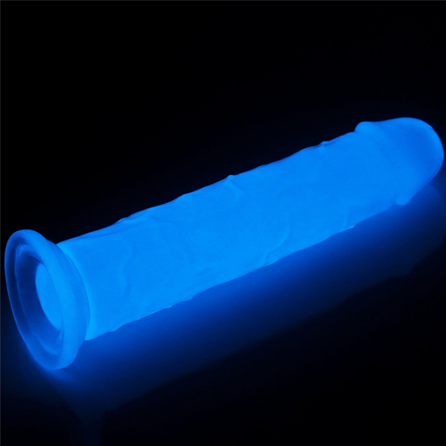 3-Dildo ledowe duże podświetlane na przyssawce 20 cm-3
