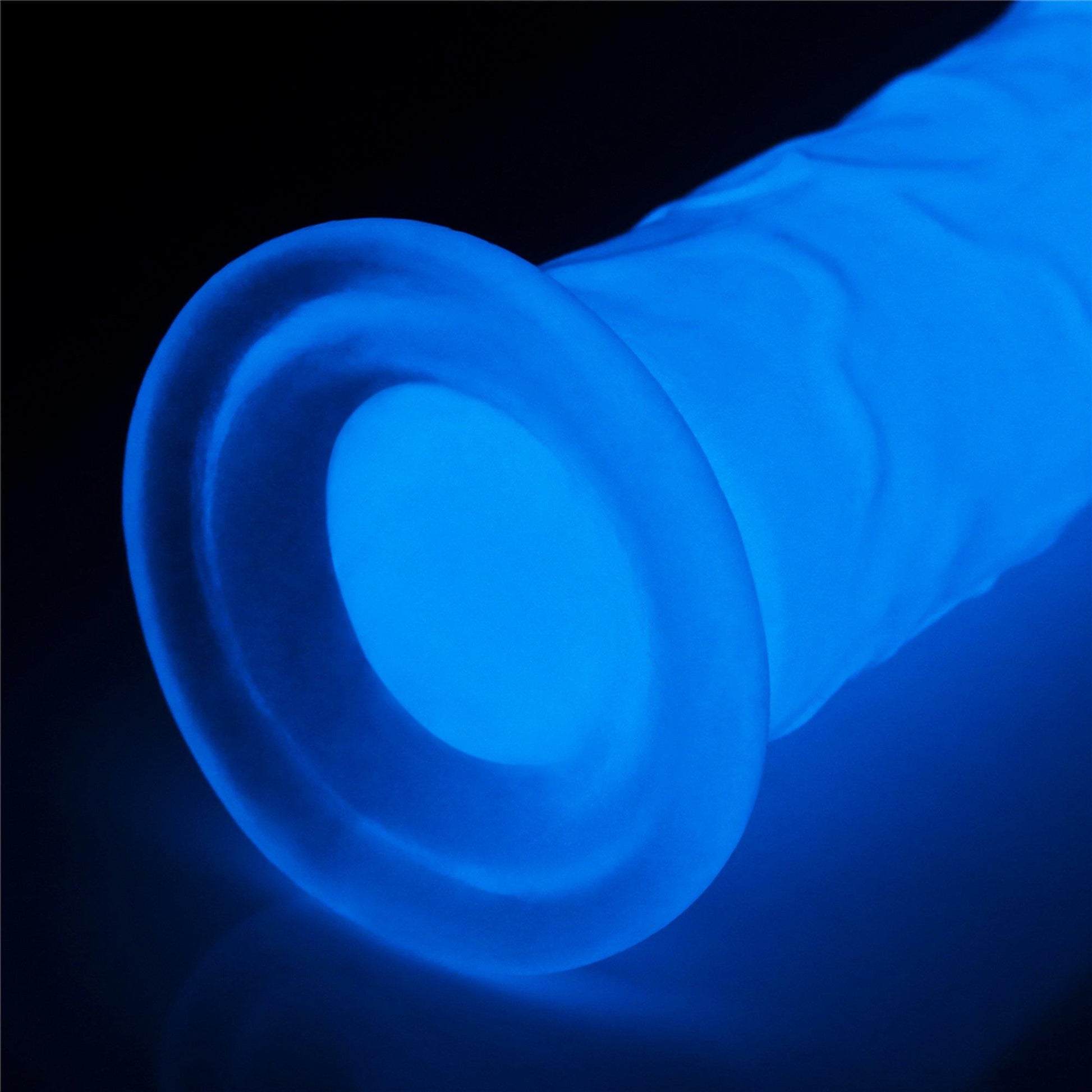 5-Dildo ledowe duże podświetlane na przyssawce 20 cm-5