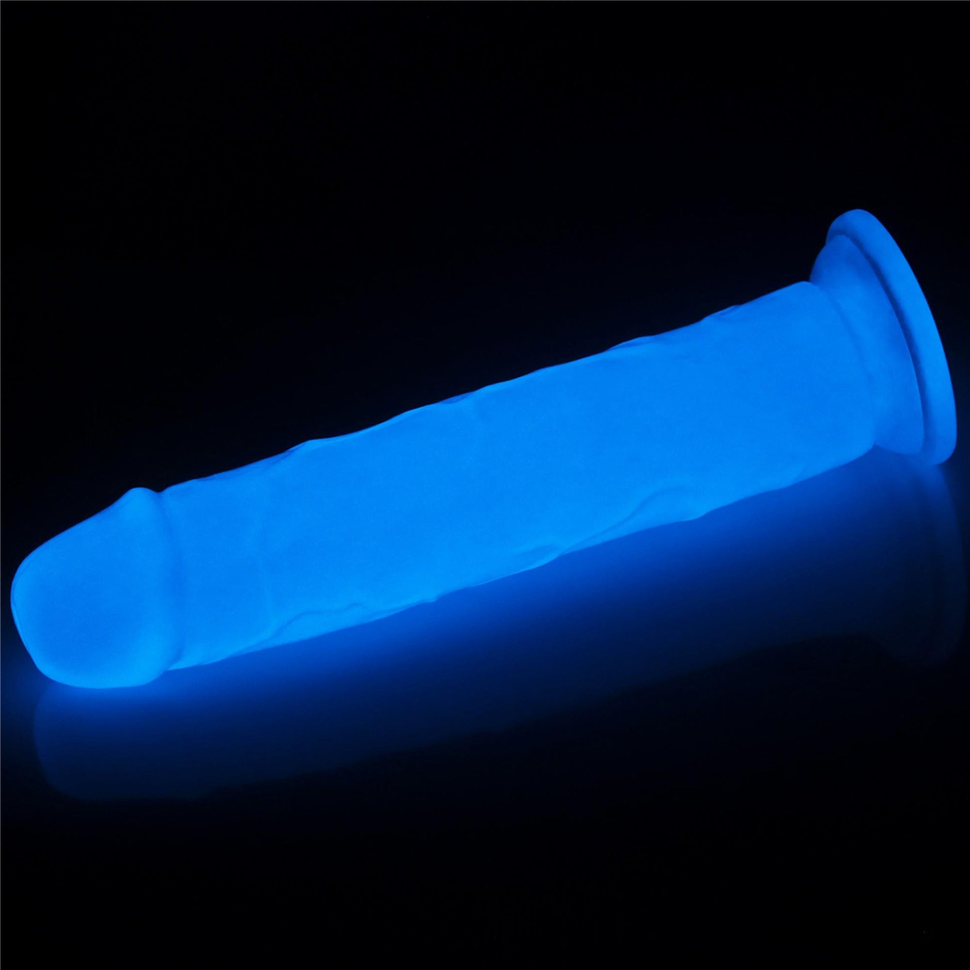 9-Dildo ledowe duże podświetlane na przyssawce 20 cm-9