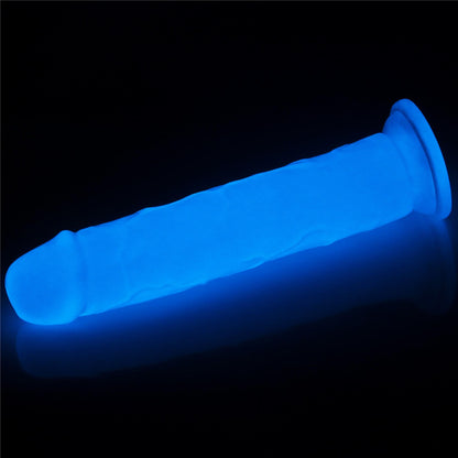 9-Dildo ledowe duże podświetlane na przyssawce 20 cm-9
