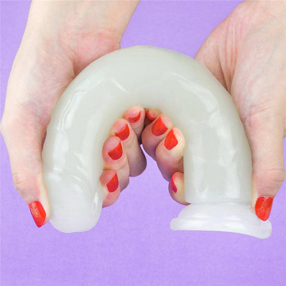 14-Dildo ledowe duże podświetlane na przyssawce 20 cm-14