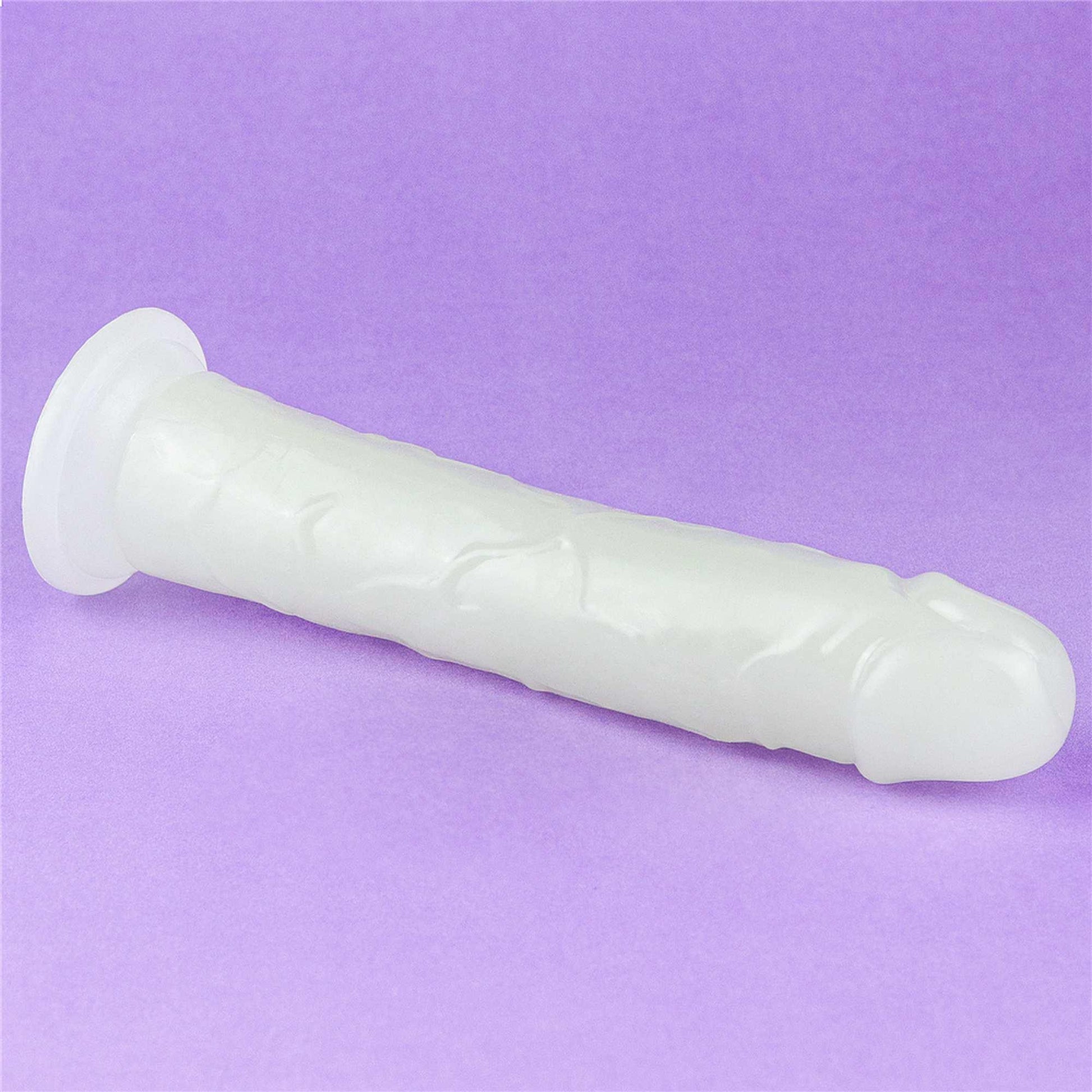 16-Dildo ledowe duże podświetlane na przyssawce 20 cm-16