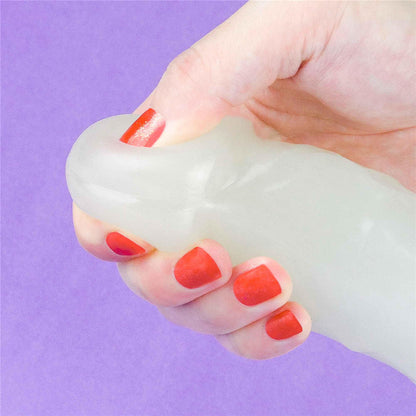 14-Dildo led giętkie duży penis podświetlany 21,5 cm-14