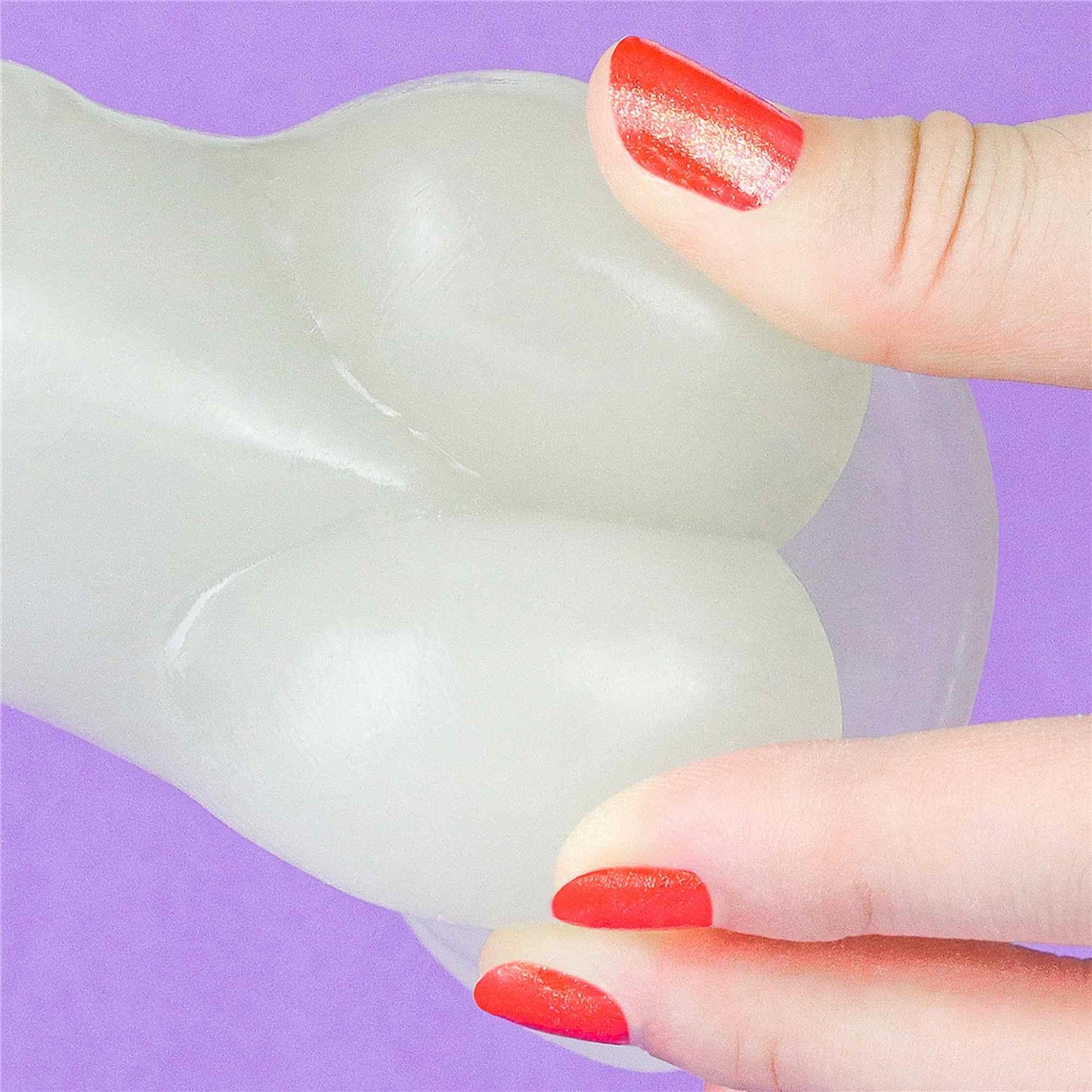15-Dildo led giętkie duży penis podświetlany 21,5 cm-15