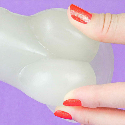 15-Dildo led giętkie duży penis podświetlany 21,5 cm-15