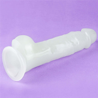 17-Dildo led giętkie duży penis podświetlany 21,5 cm-17