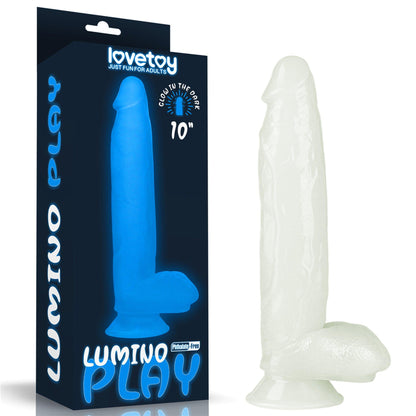 1-Elastyczne dildo podświetlane z przyssawką 25,5cm-1