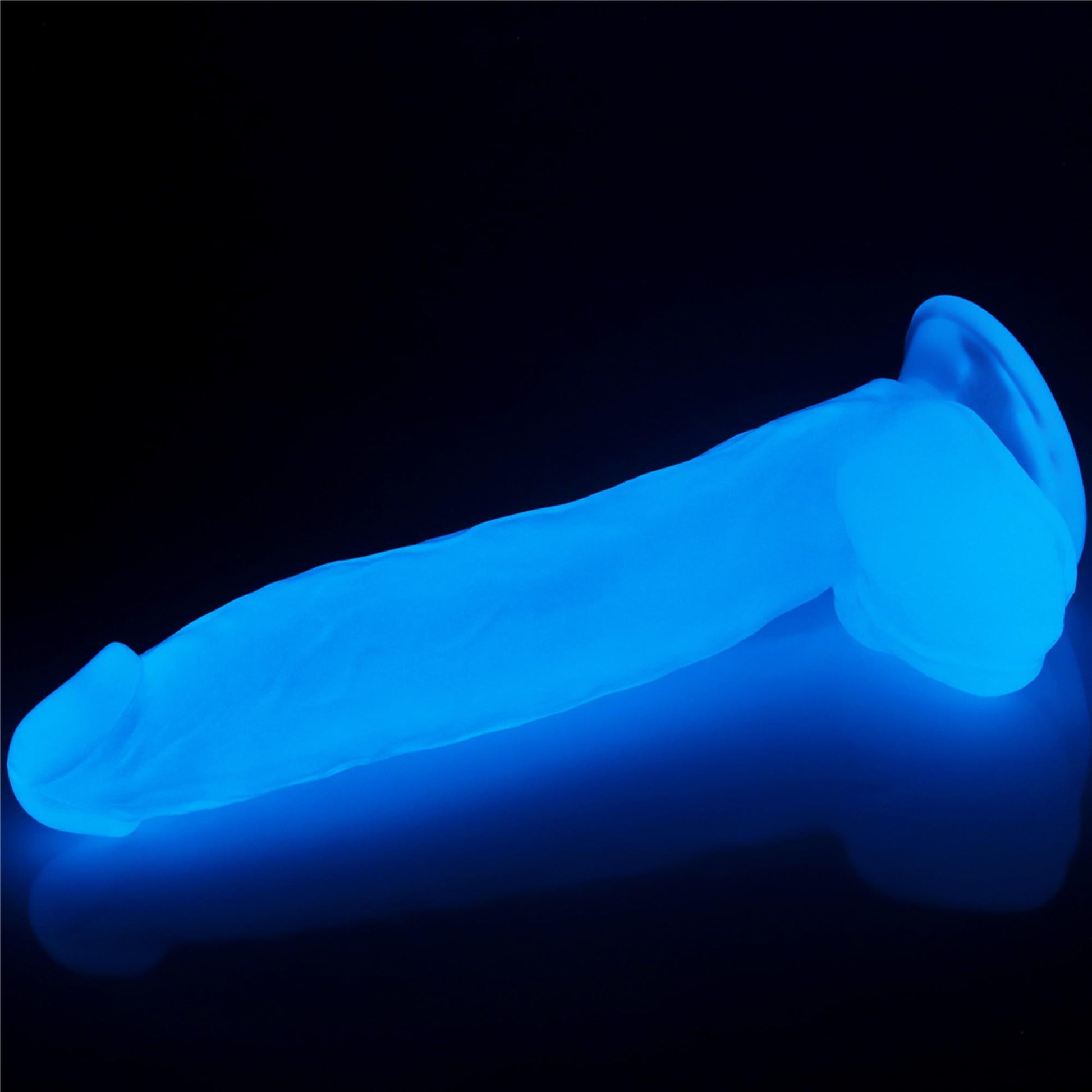 7-Elastyczne dildo podświetlane z przyssawką 25,5cm-7