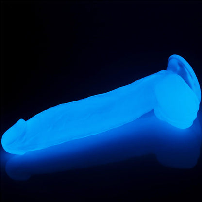 7-Elastyczne dildo podświetlane z przyssawką 25,5cm-7