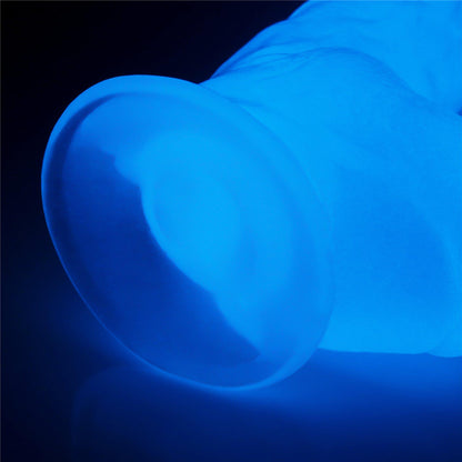 8-Elastyczne dildo podświetlane z przyssawką 25,5cm-8
