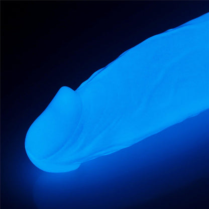 9-Elastyczne dildo podświetlane z przyssawką 25,5cm-9