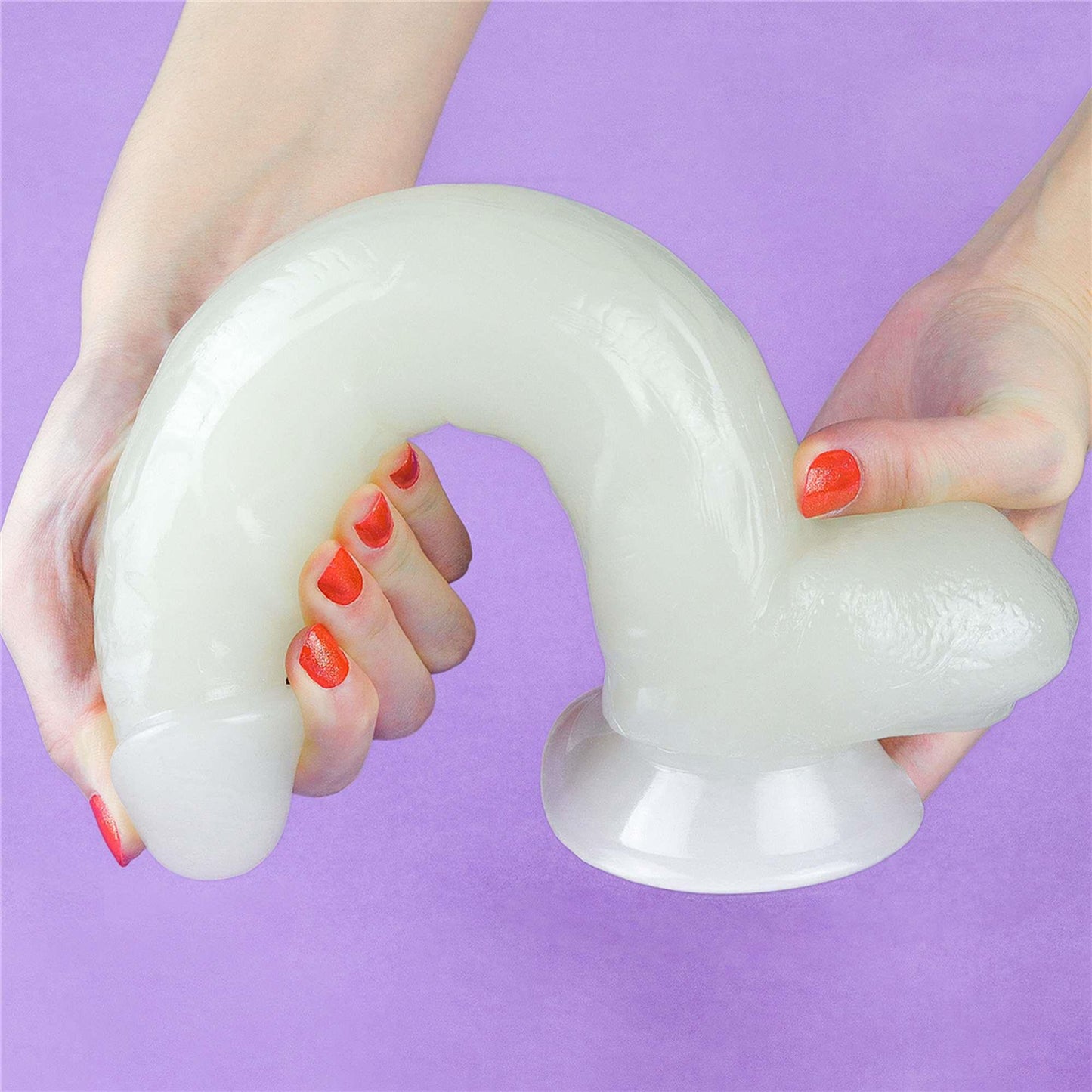 14-Elastyczne dildo podświetlane z przyssawką 25,5cm-14