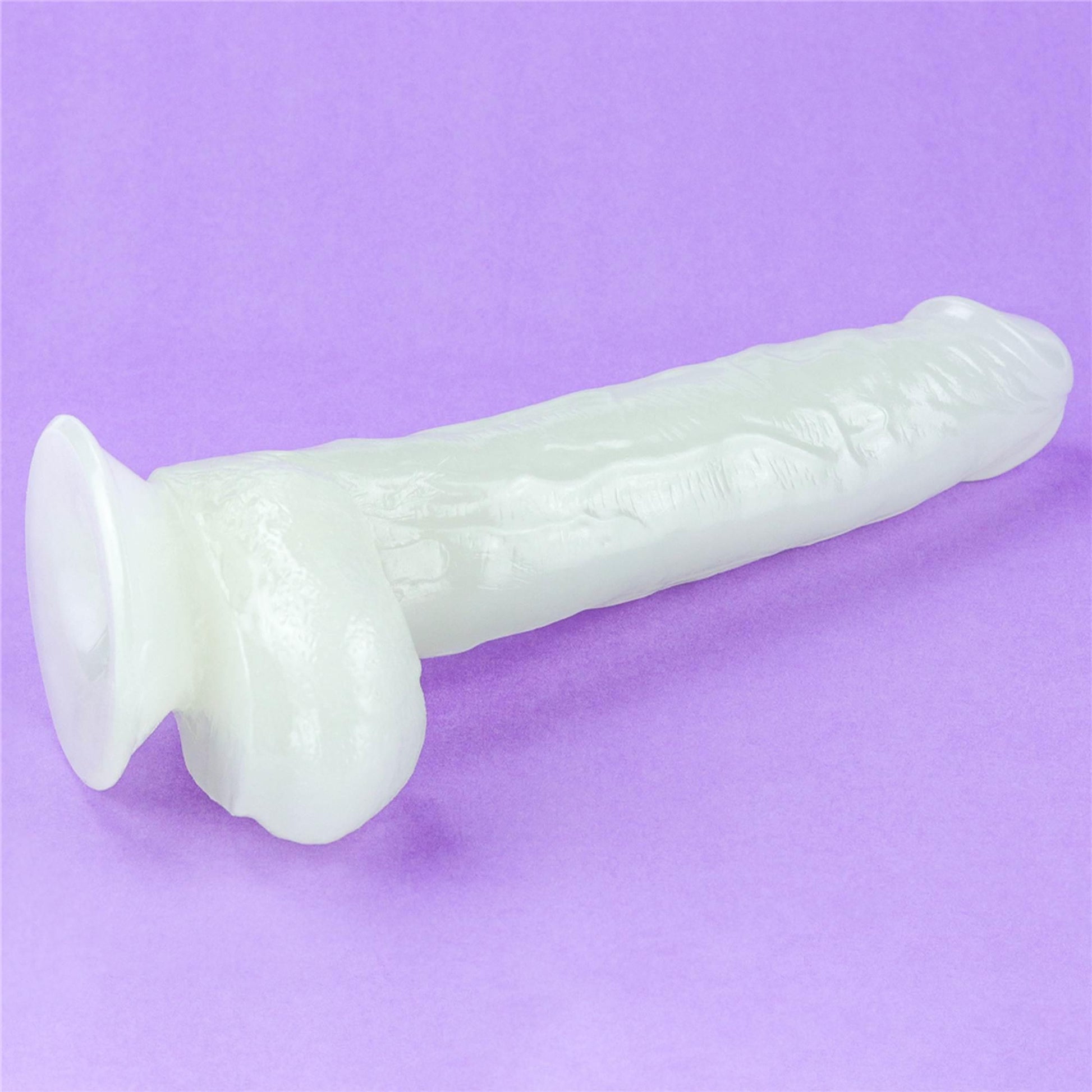 17-Elastyczne dildo podświetlane z przyssawką 25,5cm-17