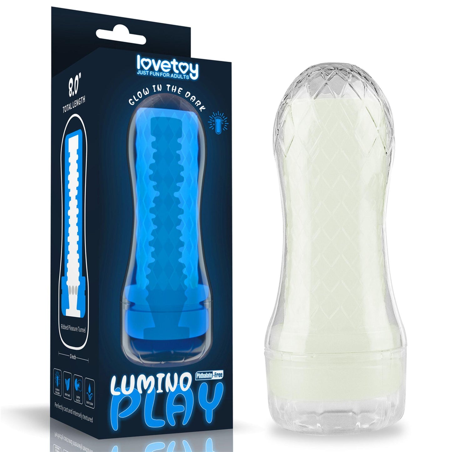 1-Masturbator podświetlany led z wypustkami 20 cm-1