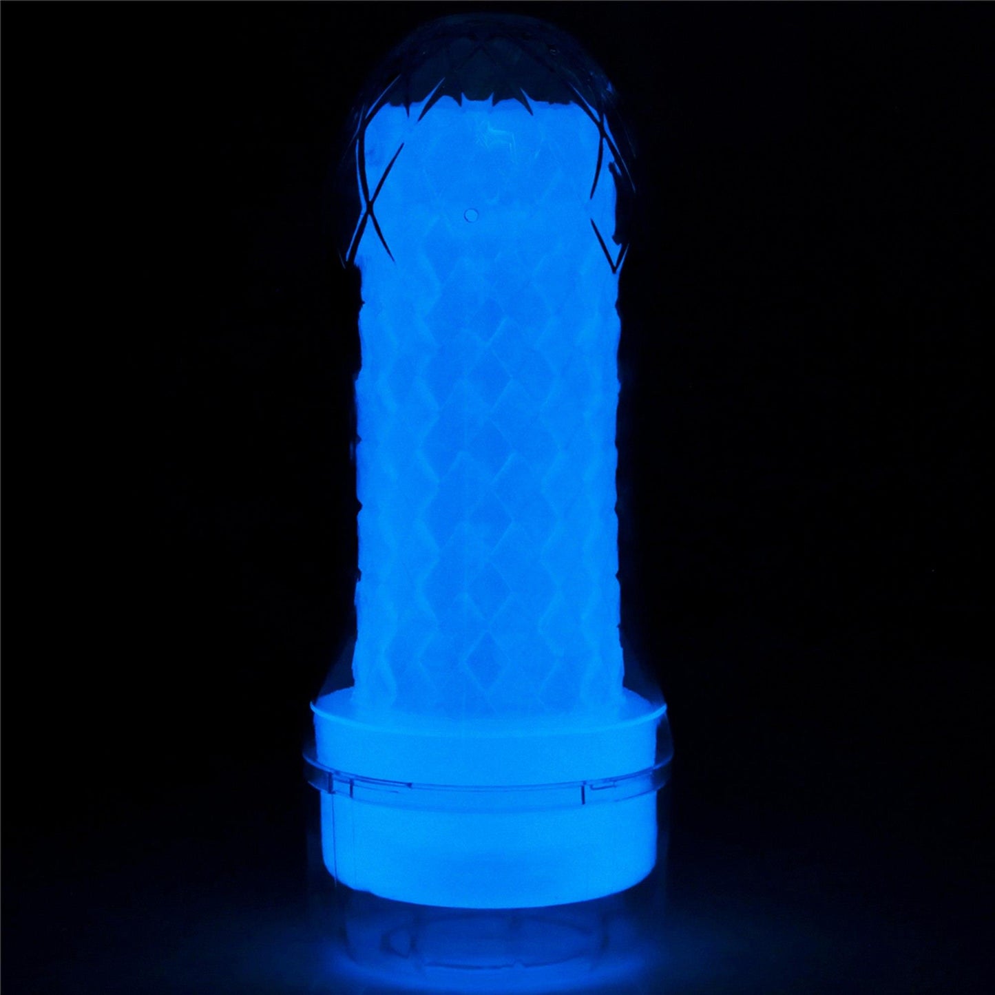 2-Masturbator podświetlany led z wypustkami 20 cm-2