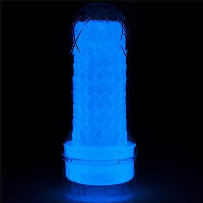 2-Masturbator podświetlany led z wypustkami 20 cm-2
