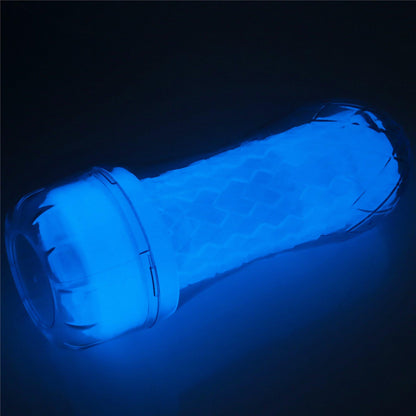 4-Masturbator podświetlany led z wypustkami 20 cm-4