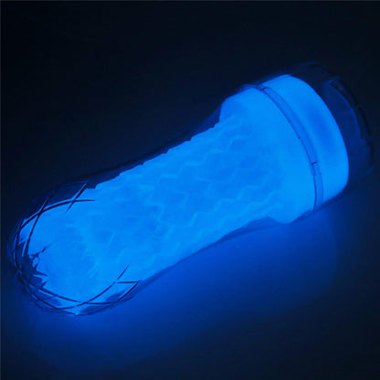 5-Masturbator podświetlany led z wypustkami 20 cm-5