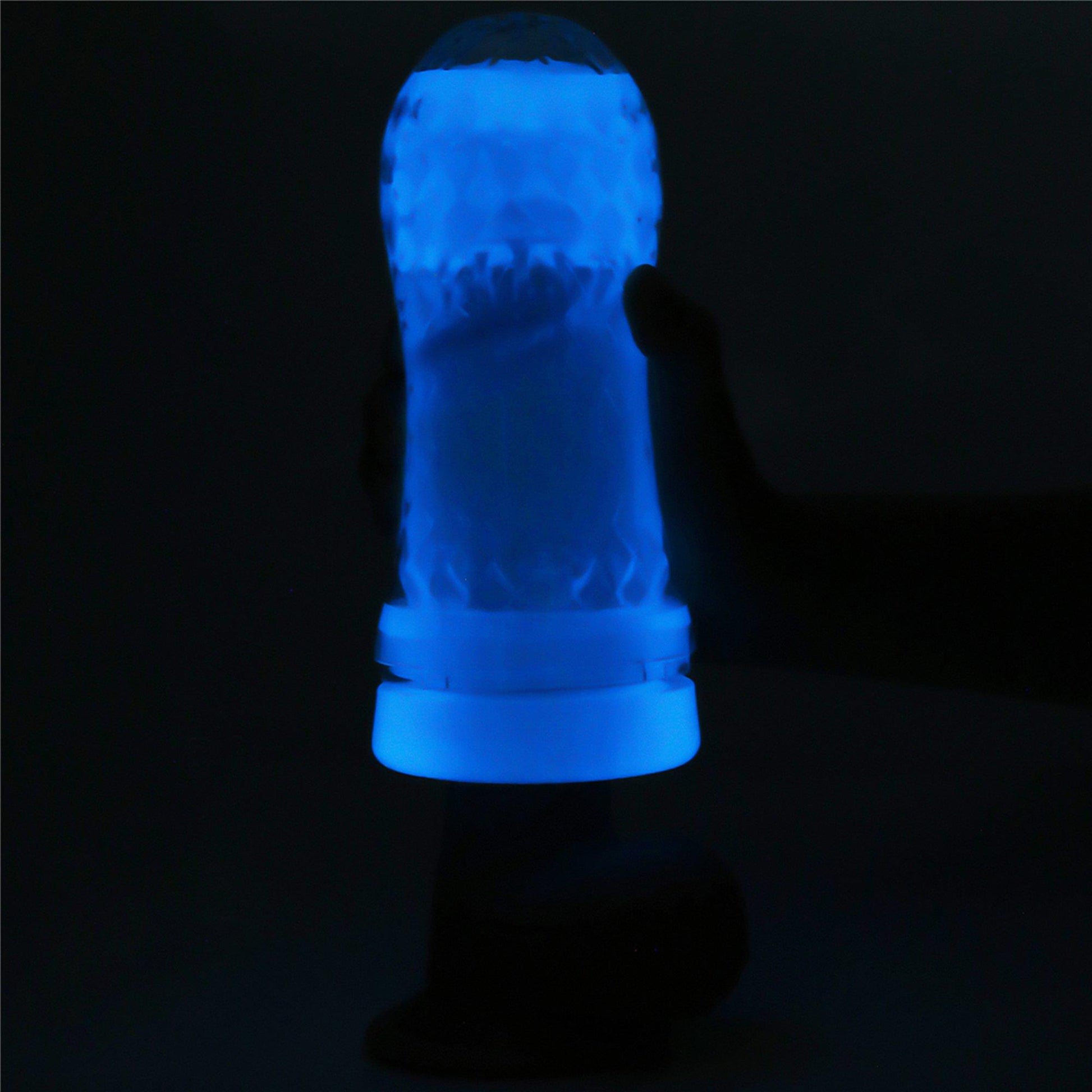 9-Masturbator podświetlany led z wypustkami 20 cm-9