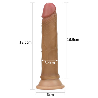 2-Duże giętkie dildo na przyssawce sex zabawka 18,5-2