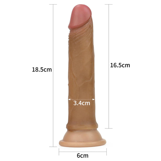 2-Duże giętkie dildo na przyssawce sex zabawka 18,5-2